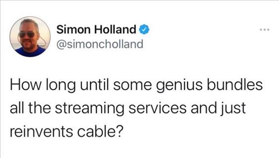 55 Funniest Twitter Quotes Of The Week - Best Funny Memes “How long until some genius bundles all the streaming services and just reinvents cable?”