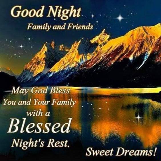 good night quotes to friends and family