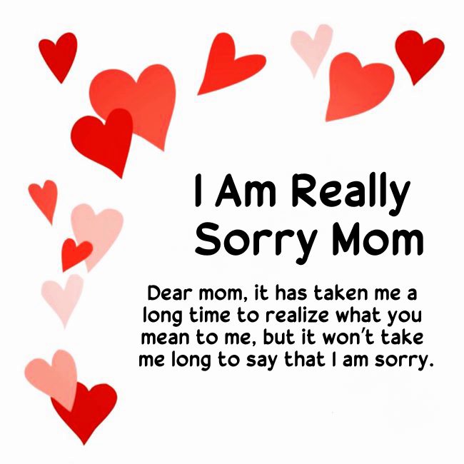 sorry text messages for mom