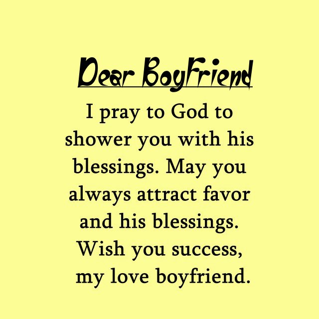 A Prayer For Boyfriend