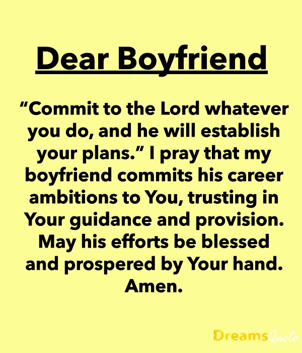 Sincere Prayer for Boyfriend Financial Healing and Provision