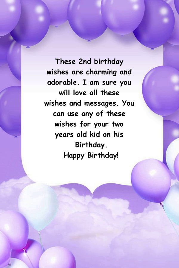 Second Birthday Messages Happy Birthday Pictures