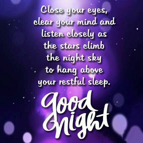have a blessed night message and sleep well handsome