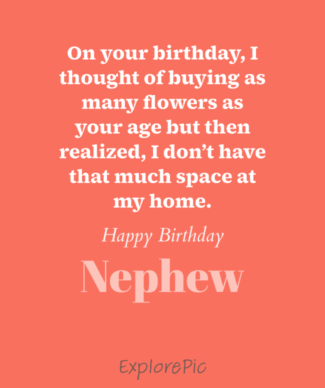 Funny Birthday Wishes for Nephew 2