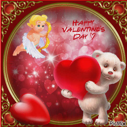 happy valentines day coffee gif