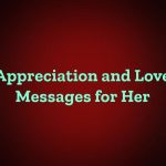 Appreciation and Love Messages for Her
